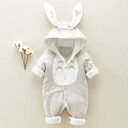 The new cotton padded baby romper thickened chinchilla