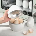 Capacity For 4 Eggs Microwave Egg Steamer Boiler