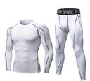 Men's Fitness Running Compression Training Suit Tights Long-sleeved