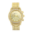 Geneva Watch Mens Diamond alloy three eye movement