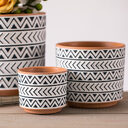 Ceramic Flower Pots Nordic Style Geometric