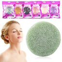 Konjac Sponge For Washing Face Round Konnyaku Facial