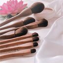 Wood Handle Makeup Brush Set Blush Eye Eyeliner