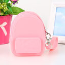 Lovely silicone earphone backpack portable handbag