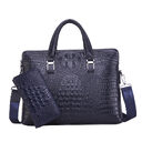 Men Business Handbag Cross Section Pattern Casual Briefcase