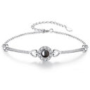S925 Silver Angel Eye Sunflower Projection 100 Languages