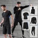 Running quick-drying basketball sports suit five-piece training