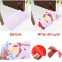 Halloween foot mat bath white color-changing carpet