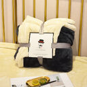 Spring Autumn Flannel Blanket Plush Plaid Decorative Sofa