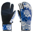 Ski gloves outdoor three-finger warm