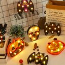 Halloween Lights Decoration LED Light Pumpkin Spider Bat