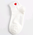 Women's Socks Cotton Heart Shaped Love Cute Short