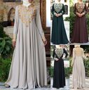 Print gown long dress