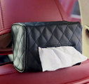 Sun visor chair back-mounted car interior tissue box
