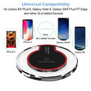 New Wireless Charging Dock Charger Crystal Round Pad