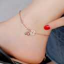 Rose Gold Bells Anklet Boho Stainless Steel Coin