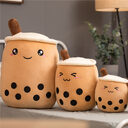 Cute Fruit Drink Plush Stuffed Soft Strawberry Milk