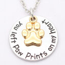 Dog paw necklace