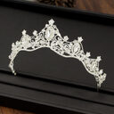 Korean Wedding Handmade Beaded Headdress Accessories Crown Hoop