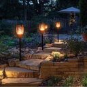 LED Waterproof Solar Torch Light Lamp Outdoor Landscape