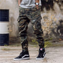 Men Fashion Streetwear Pants Mens Jogger Camo Harem