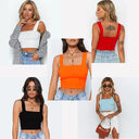 Summer New Fashion Women Crop Top Sexy Sleeveless