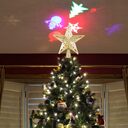 Christmas Tree Top Light Star Snowflake Shape LED