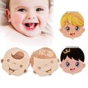 Wood Storage Box for Baby Kids Tooth Organizer