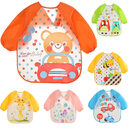 EVA food clothes baby children's long-sleeved anti-dressing bib