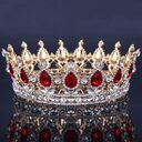 Baroque Bridal Crown Headdress Rhinestone Hair Accessories