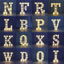 26 Letters White LED Night Light Marquee Sign