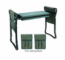 Foldable Outdoor Lawn Bench Chair With Tool Pouch