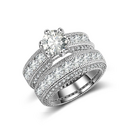 Silver wedding Ring for Women Engagement finger gift
