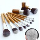 Bamboo Handle Makeup Brush Pole Brushes Suit