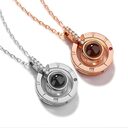I Love You Necklace With Zircon In 100