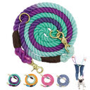 Multi-color cotton pet long leash dog