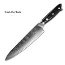 Japanese Damascus steel knife kitchen fruit