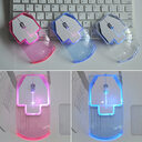 Creative Ultra-thin Transparent 2.4GHz Wireless Optical Luminous Mouse