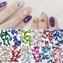 10Pcs 3D Nail Art Rhinestones Long Water Drop