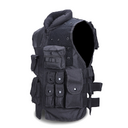 Tactical Vest Black Mens Military Hunting