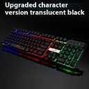 Industry gaming keyboard glowing usb cable