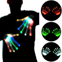 1Pair Chic LED Light Up Skeleton Hand Gloves