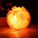 Bedroom bedside table lamp crystal salt
