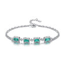 S925 silver fashion emerald ladies bracelet jewelry