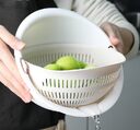 Double-Dish Sink Drain Basket Kitchen Panning Wash Fruit