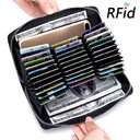 Rfid Many Departments Men Wallet Cow Genuine Leather