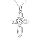 925 Sterling Silver Necklace Religious Love Heart Fashion