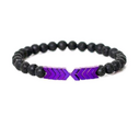 Purple Arrow Men and Women Natural Stone Bracelet