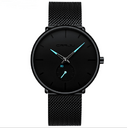 Simple ultra-thin watch round mesh belt