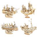 Wooden Puzzle Games Boat & Ship Model Toys